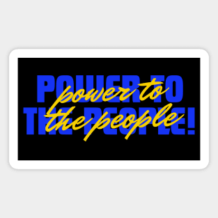 Empowering Activism: Power to the People Magnet